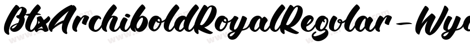 BtxArchiboldRoyalRegular-Wyo6G字体转换