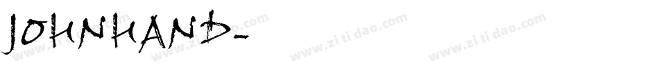 JOHNHAND字体转换
