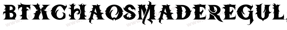 BtxChaosMadeRegular-rggAA字体转换