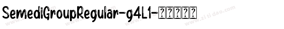 SemediGroupRegular-g4L1字体转换