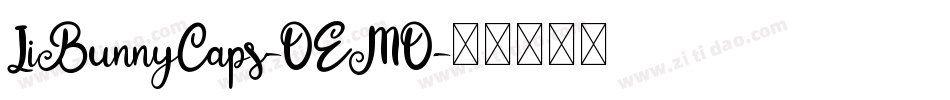 JiBunnyCaps-OEMO字体转换