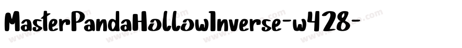 MasterPandaHollowInverse-w428字体转换