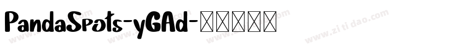 PandaSpots-yGAd字体转换