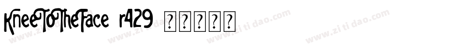 KneeToTheFace-r429字体转换