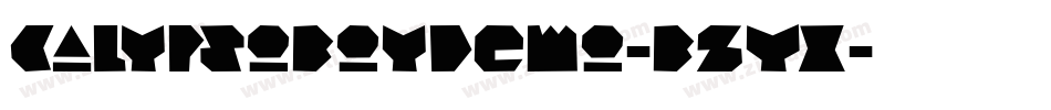 CalypsoBoyDemo-BzYx字体转换
