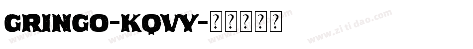 Gringo-KqVy字体转换