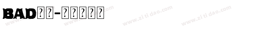 bad字体字体转换