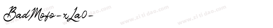 BadMofo-xLa0字体转换