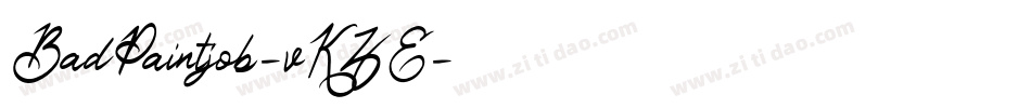 BadPaintjob-vKZE字体转换