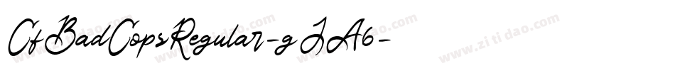 CfBadCopsRegular-gJA6字体转换
