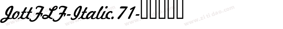 JottFLF-Italic.71字体转换