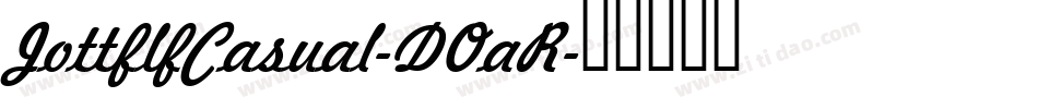 JottflfCasual-DOaR字体转换