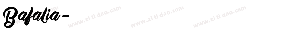 Bafalia字体转换