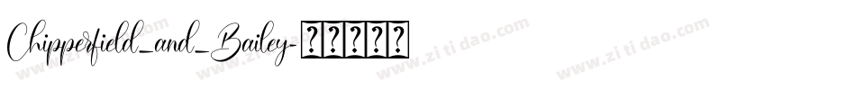 Chipperfield_and_Bailey字体转换