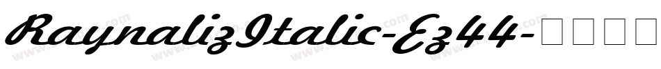 RaynalizItalic-Ez44字体转换