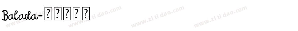 Balada字体转换