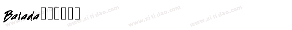 Balada字体转换