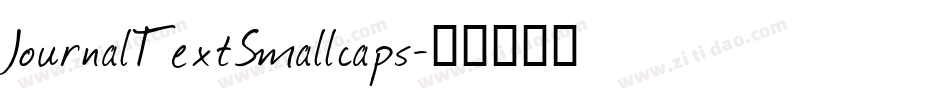 JournalTextSmallcaps字体转换