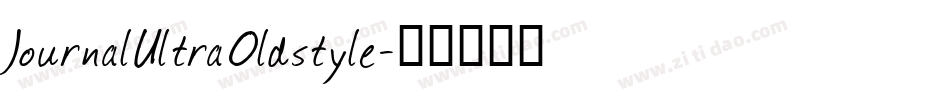 JournalUltraOldstyle字体转换