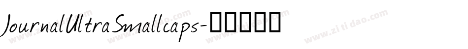 JournalUltraSmallcaps字体转换