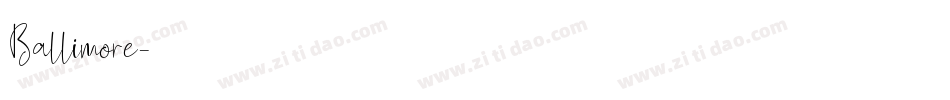 Ballimore字体转换