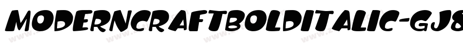 ModernCraftBoldItalic-Gj8O字体转换