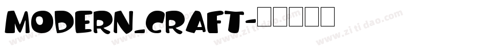 MODERN_CRAFT字体转换