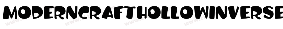 ModernCraftHollowInverse-5dva字体转换