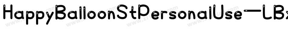 HappyBalloonStPersonalUse-LBxg字体转换