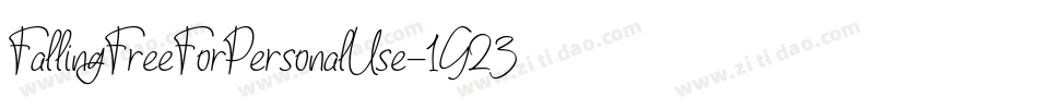 FallingFreeForPersonalUse-1G23M字体转换