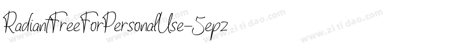 RadiantFreeForPersonalUse-5epz字体转换