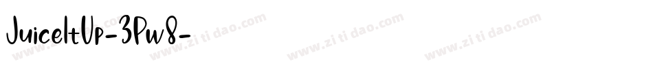 JuiceItUp-3Pw8字体转换