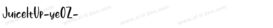 JuiceItUp-yeOZ字体转换