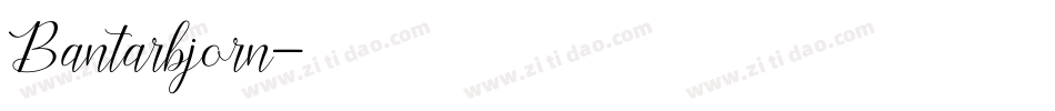 Bantarbjorn字体转换