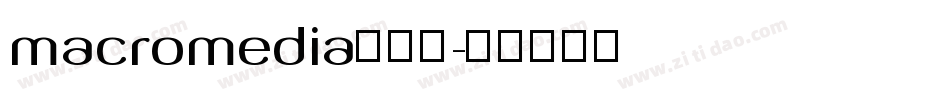 macromedia生成器字体转换