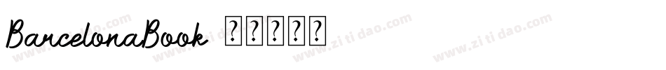 BarcelonaBook字体转换