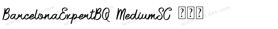 BarcelonaExpertBQ-MediumSC字体转换