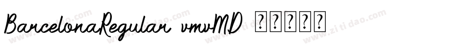BarcelonaRegular-vmvMD字体转换
