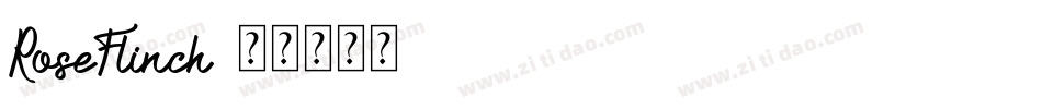 RoseFlinch字体转换