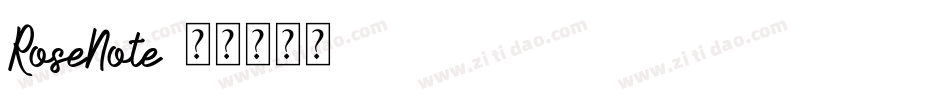 RoseNote字体转换