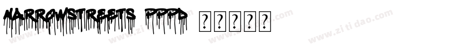 NarrowStreets-Pppd字体转换