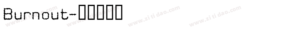 Burnout字体转换