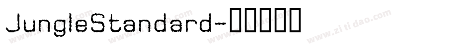 JungleStandard字体转换
