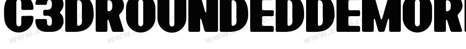 C3dRoundedDemoRegular-rVoO字体转换