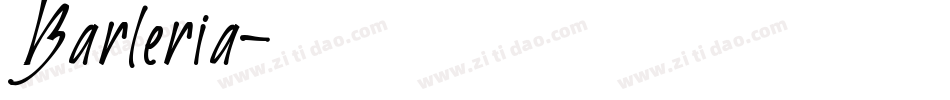 Barleria字体转换