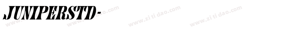 JuniperStd字体转换