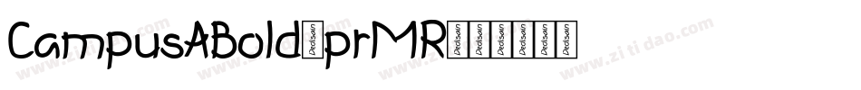 CampusABold-prMR字体转换