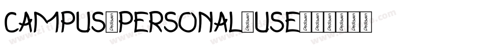 CAMPUS-PERSONAL-USE字体转换
