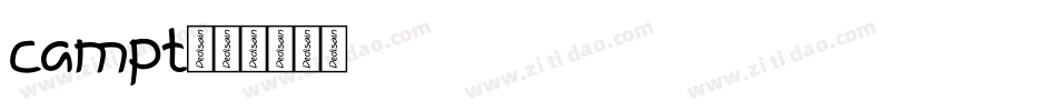 campt字体转换