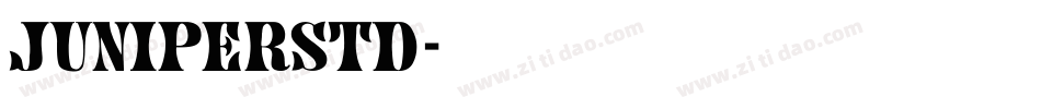 JuniperStd字体转换